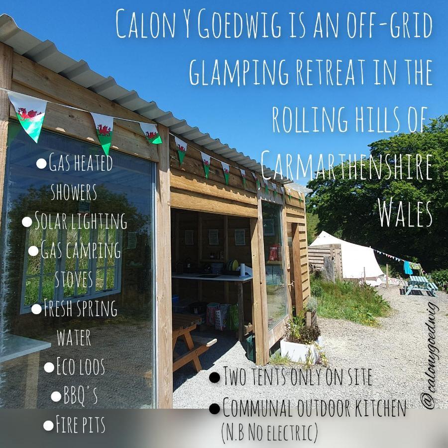 Calon Y Goedwig Glamping Hotel แลนโดเวรี ภายนอก รูปภาพ